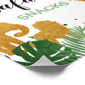 サファリスナックの看板ジャングルフードテーブルデコール ポスター (角)