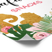 サファリスナックの看板ジャングルフードテーブルデコール ポスター (角)