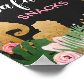 サファリスナックの看板ジャングルフードテーブルデコール ポスター (角)