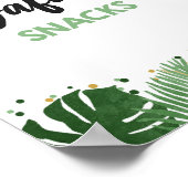 サファリスナックトロピカルサファリボーイ誕生日標識 ポスター (角)