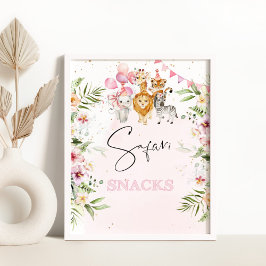 サファリスナック誕生日フードテーブル ポスター