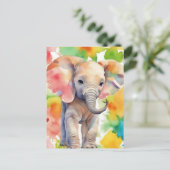 サファリセレニティエレファント ポストカード (スタンド正面)