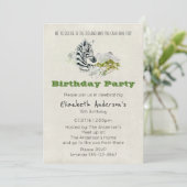 サファリゼブラズーパーティー誕生日招待状 招待状 (スタンド正面)