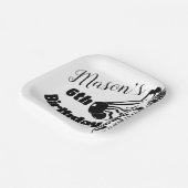 サファリゼブラハンドドロードパーティー誕生日 ペーパープレート (傾斜あり)