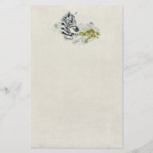 サファリゼブラワイルドエキゾチックの水彩動物 便箋 (正面)