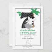 サファリゼブラ7回目の誕生日パーティー 招待状 (正面)