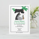 サファリゼブラ7回目の誕生日パーティー 招待状 (スタンド正面)