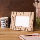 サファリタイガーアニマルプリント レーザー彫刻フレーム (左)