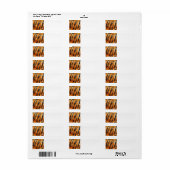 サファリタイガーストライププリント ラベル (フルシート)