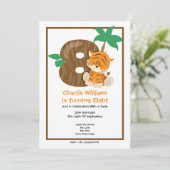 サファリタイガー第8誕生日パーティー 招待状 (スタンド正面)