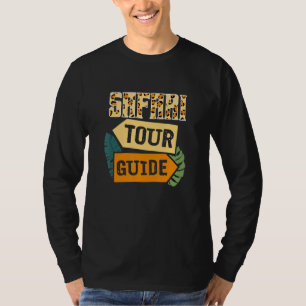 サファリツアーガイドアフリカ動物園ズーキーパーアフリカ Tシャツ