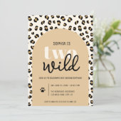 サファリツーワイルドガール2nd誕生日招待状 招待状 (スタンド正面)