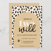 サファリツーワイルドガール2nd誕生日招待状 招待状 (正面/裏面)