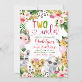 サファリツーワイルドガール2nd誕生日招待状 招待状