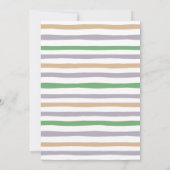 サファリツーワイルドセカンドバースデーパーティの招待状 招待状 (裏面)