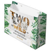 サファリツーワイルドセカンドバースデーパーティーラージ抱き枕 ラージペーパーバッグ (正面アングル)