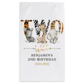 サファリツーワイルドバースデーパーティスモール抱き枕 スモールペーパーバッグ (裏面)