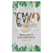 サファリツーワイルドバースデーパーティスモール抱き枕 スモールペーパーバッグ (正面)