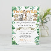 サファリツーワイルド誕生日パーティー招待状 招待状 (スタンド正面)