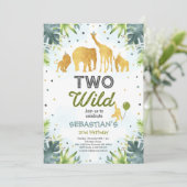 サファリツーワイルド誕生日招待状ツーワイルドパーティー 招待状 (スタンド正面)