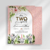 サファリツーワイルド誕生日招待状 招待状