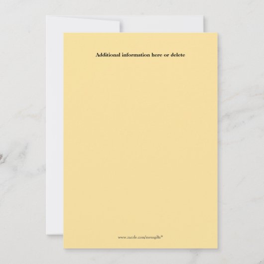 サファリテーマのスランバーパジャマの子供 招待状 (裏面)