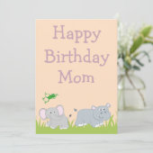 サファリテーマハッピーバースデーママ シーズンカード (スタンド正面)