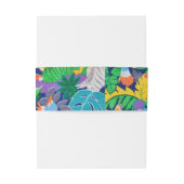 サファリテーマ誕生日レインボーカラフルパーティー 招待状ベリーバンド (裏面例)