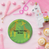 サファリテーマ誕生日 – 無料ゲーム ペーパープレート (パーティー)