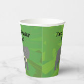 サファリテーマ誕生日 – 象紙カップ 紙コップ (右)