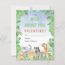 サファリテーマI Am Wild About You Valentine's Day
