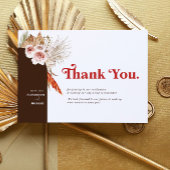 サファリデザートボホフラワーズサンキューカード サンキューカード