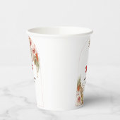 サファリデザートボホフラワーズ結婚式招待状 紙コップ (左)