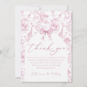 サファリトイレデジュイベビーシャワーサンキューカード サンキューカード (正面)