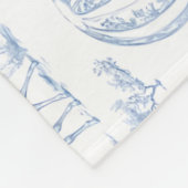 サファリトイレマイルストーンブランケット、男の赤ちゃんブルートイル フリースブランケット (角)