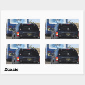 サファリトレック1999ブルークラシックRVモーターホームジープ 長方形シール (シート)