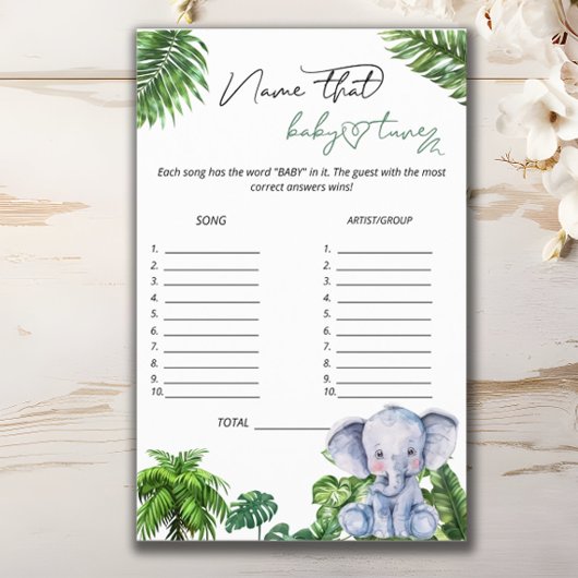 サファリトロピカルネームザーズベビーチューン チラシ