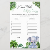 サファリトロピカルネームザーズベビーチューン チラシ (正面)