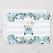 サファリドライブバイ男の赤ちゃんシャワー招待状 招待状 (裏面)