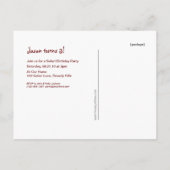 サファリバースデーパーティーポストカード招待状 インビテーションポストカード (裏面)