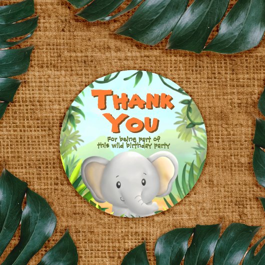 サファリバースデーパーティー – ラファント ラウンドシール