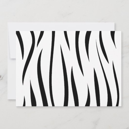 サファリバースデーパーティ招待状 招待状 (裏面)