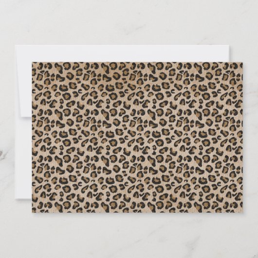 サファリパスポートベビーシャワー招待状 招待状 (裏面)