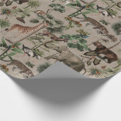 サファリパターン ラッピングペーパー (角)