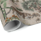 サファリパターン ラッピングペーパー (ロールコーナー)