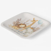 サファリパーソナライズされたー動物紙プレート ペーパープレート (傾斜あり)