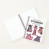 サファリパーソナライズされた動物のSTICKERSノートブック ノートブック (内部)