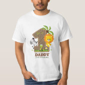 サファリパーソナライズされた誕生日Tシャツfor Daddy Tシャツ (正面)