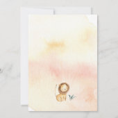 サファリパーティの招待状、動物園の誕生日 招待状 (裏面)