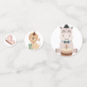 サファリパーティーアニマルコレクション1,テーブル コンフェッティ (裏面)